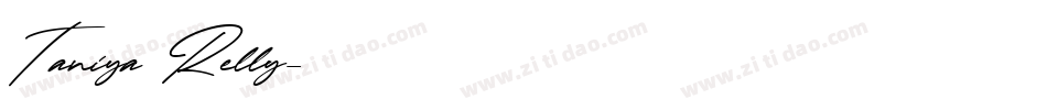 Taniya Relly字体转换